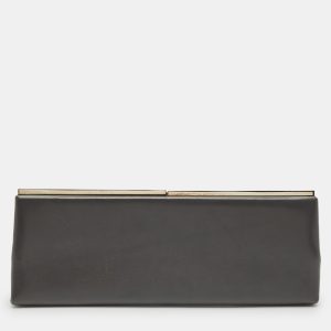 Jimmy Choo Grey Leather Frame Clutch, Clutches & Special Occasion Bags - Luxury Closet catalog