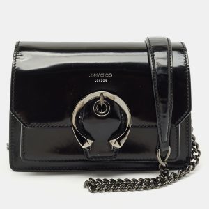 Jimmy Choo Black Glossy Leather Madeline Shoulder Bag, Shoulder Bags - Luxury Closet catalog