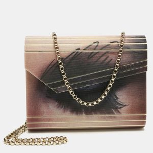 Jimmy Choo Multicolor Holographic Eye Acrylic Candy Chain Clutch, Clutches & Special Occasion Bags - Luxury Closet catalog