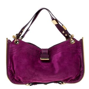 Jimmy Choo Purple Suede and Leather Alex Shoulder Bag, Shoulder Bags - Luxury Closet catalog