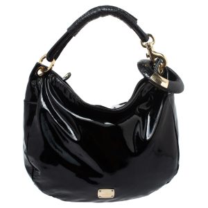 Jimmy Choo Black Patent Leather and Python Large Sky Hobo, Shoulder Bags - Luxury Closet catalog