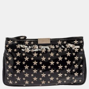 Jimmy Choo Black Patent Leather Star Studded Clutch, Clutches & Special Occasion Bags - Luxury Closet catalog