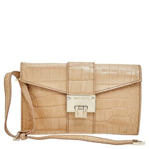 Jimmy Choo Beige Croc Embossed Leather Clutch, Clutches & Special Occasion Bags - Luxury Closet catalog