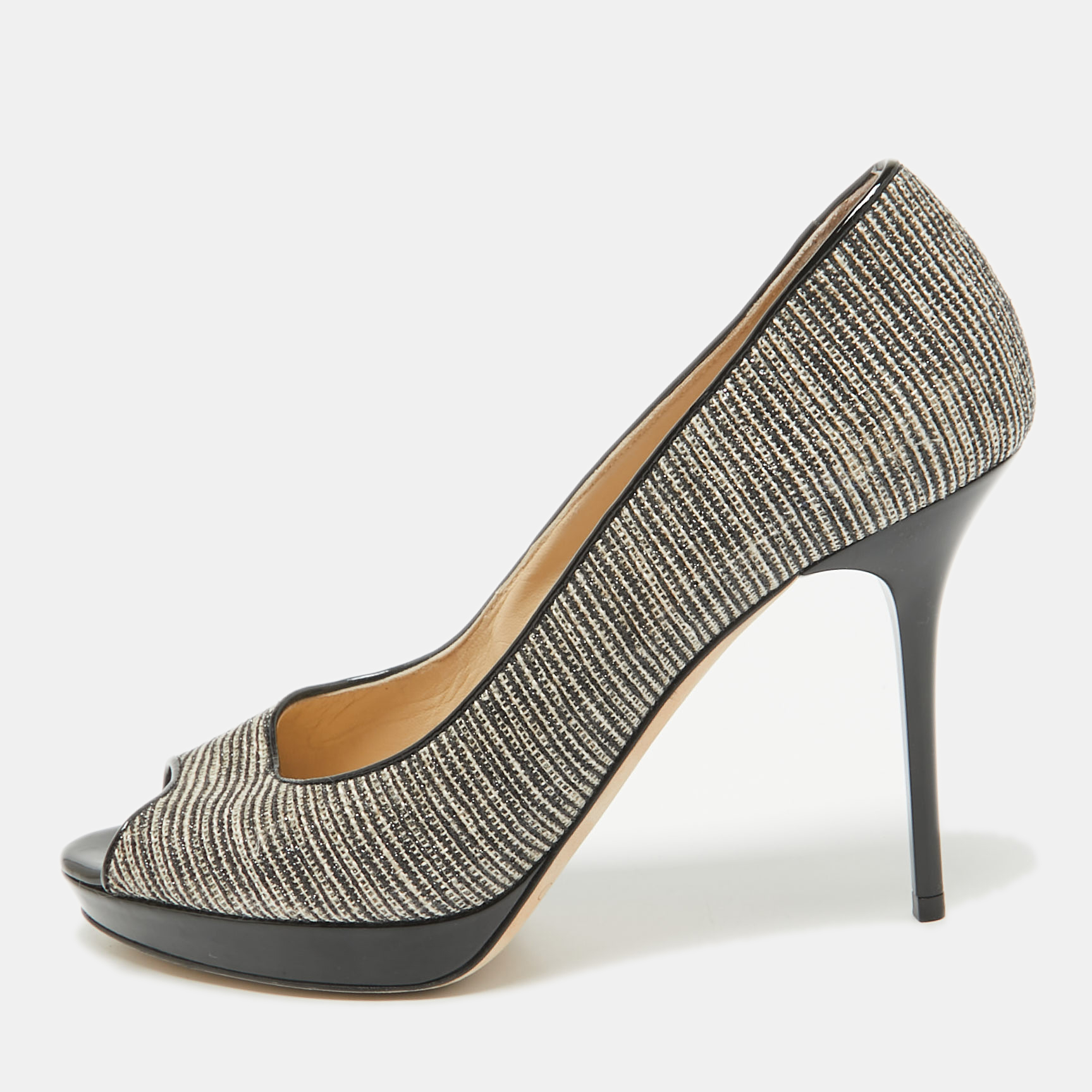 Jimmy Choo Two Tone Canvas Luna Pumps Size 38, Pumps - Luxury Closet catalog