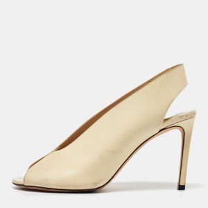 Jimmy Choo Cream Leather Shar Slingback Pumps Size 39, Pumps - Luxury Closet catalog