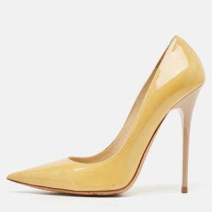 Jimmy Choo Beige Patent Leather Romy Pumps Size 38.5, Pumps - Luxury Closet catalog
