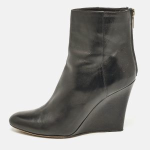Jimmy Choo Black Leather Wedge Ankle Boots Size 37, Boots - Luxury Closet catalog