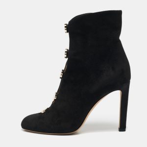 Jimmy Choo Black Suede Loretta Ankle Length Boots 37, Boots - Luxury Closet catalog