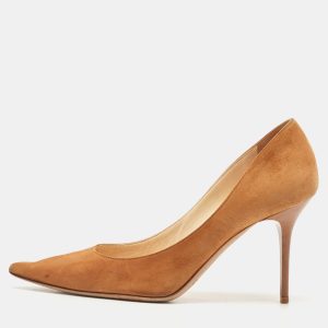 Jimmy Choo Tan Suede Agnes Pumps Size 37, Pumps - Luxury Closet catalog