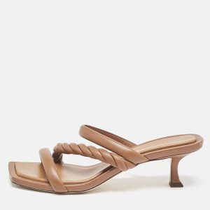 Jimmy Choo Brown Leather Diosa Slide Sandals Size 39, Sandals - Luxury Closet catalog