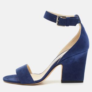 Jimmy Choo Blue Suede Ankle Strap Sandals Size 36, Sandals - Luxury Closet catalog