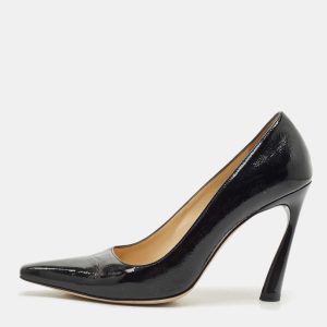 Jimmy Choo Black Patent Leather Square Toe Pumps Size 39, Pumps - Luxury Closet catalog