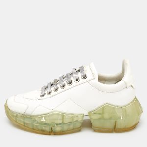Jimmy Choo White Leather Diamond Low Top Sneakers Size 37, Athletic Shoes & Sneakers - Luxury Closet catalog