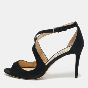 Jimmy Choo Black Suede Emily Sandals Size 40.5, Sandals - Luxury Closet catalog