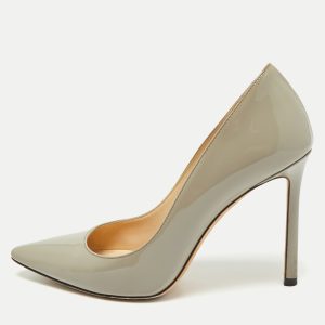 Jimmy Choo Grey Patent Leather Romy Pumps Size 36, Pumps - Luxury Closet catalog