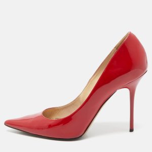 Jimmy Choo Red Patent Leather Love Pumps Size 37.5, Pumps - Luxury Closet catalog