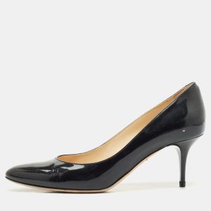 Jimmy Choo Black Patent Leather Bridget Round Toe Pumps Size 39, Pumps - Luxury Closet catalog