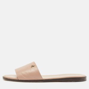 Jimmy Choo Dusty Pink Leather Minea Flat Slide Sandals Size 40, Sandals - Luxury Closet catalog