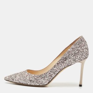 Jimmy Choo Light Lilac Glitter Leather Romy Pumps Size 39, Pumps - Luxury Closet catalog