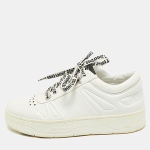 Jimmy Choo White Leather Studded Hawaii/F Low Top Sneakers Size 37, Athletic Shoes & Sneakers - Luxury Closet catalog