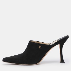 Jimmy Choo Black Suede Rya Mules Size 38.5, Sandals - Luxury Closet catalog