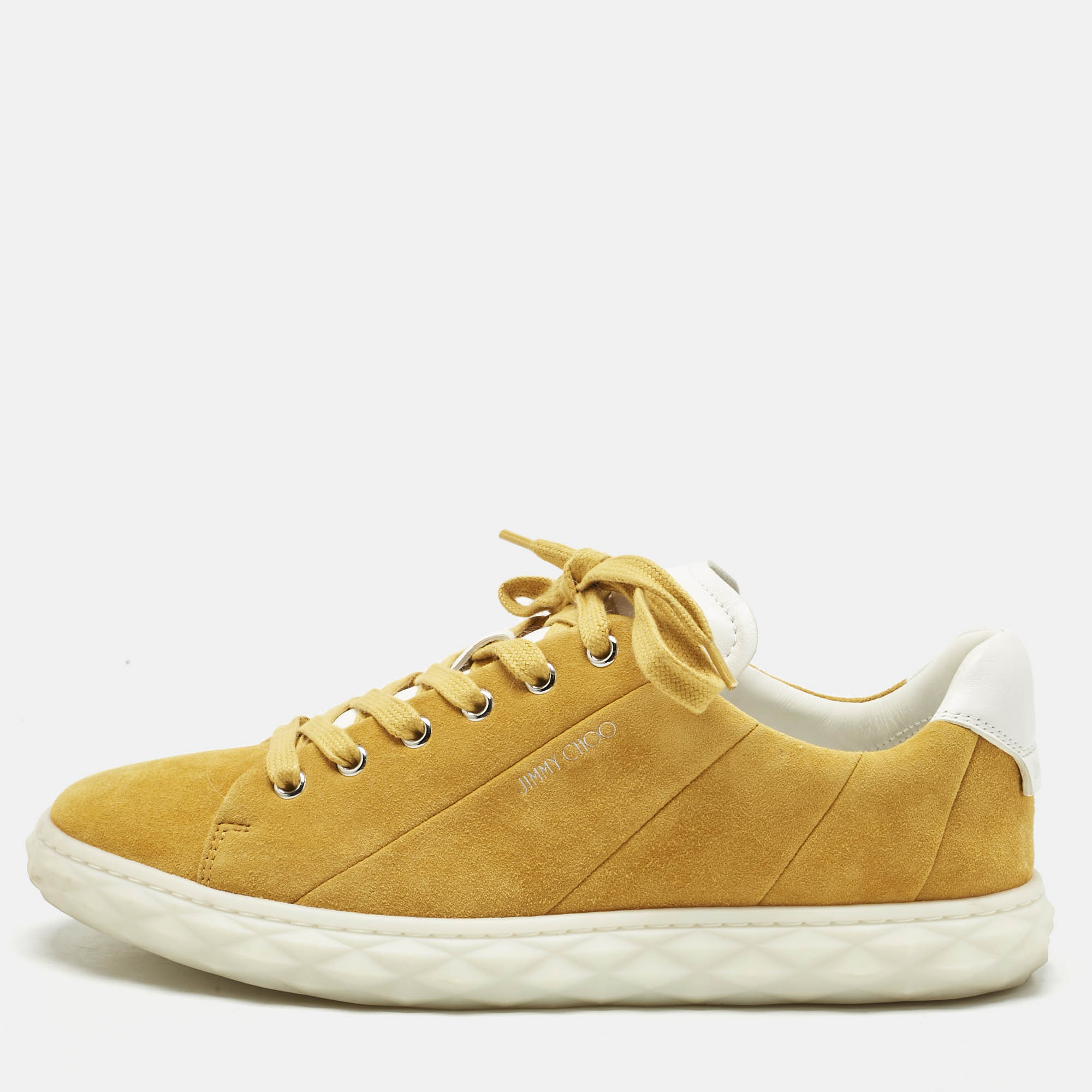 Jimmy Choo Yellow Suede Diamond Light Sneakers Size 40, Athletic Shoes & Sneakers - Luxury Closet catalog