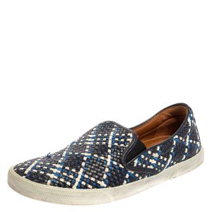 Jimmy Choo Blue Demi Woven Leather Slip-on Sneakers Size 39.5, Athletic Shoes & Sneakers - Luxury Closet catalog