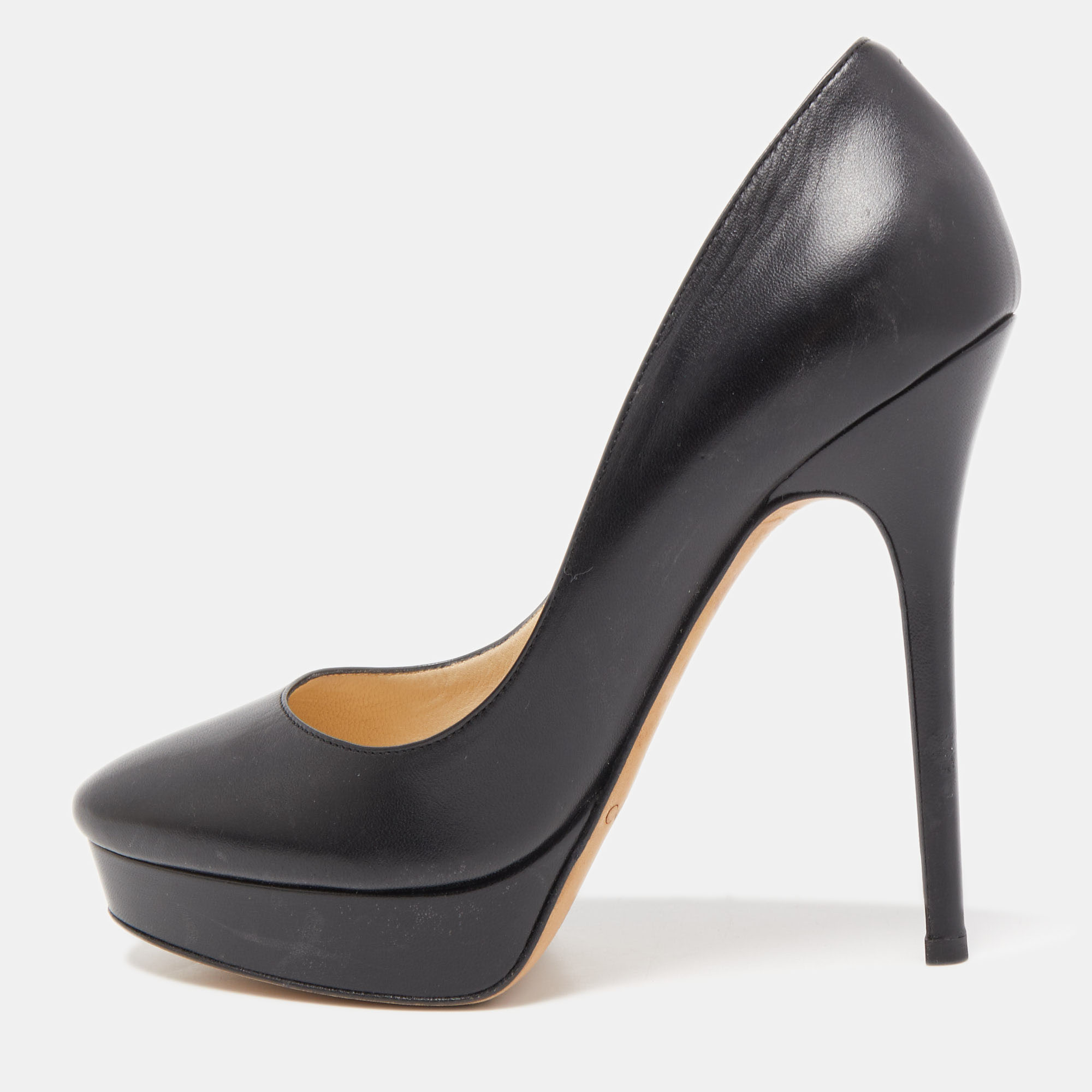 Jimmy Choo Black Leather Cosmic Platform Pumps Size 38, Pumps - Luxury Closet catalog