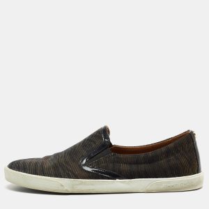 Jimmy Choo Iridescent Canvas and Patent Low Top Sneakers Size 38, Athletic Shoes & Sneakers - Luxury Closet catalog