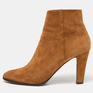 Jimmy Choo Tan Suede Ankle Length Booties Size 40.5, Boots - Luxury Closet catalog