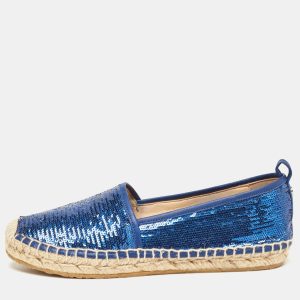 Jimmy Choo Blue Sequins Espadrille Flats Size 36.5, Flats - Luxury Closet catalog