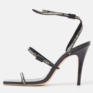 Jimmy Choo X Off-White  Black Leather Jane Sandals Size 39, Sandals - Luxury Closet catalog