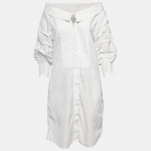 Johanna Ortiz White Cotton Button Front Jo March Dress S, Dresses - Luxury Closet catalog