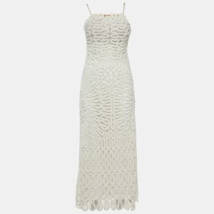 Jonathan Simkhai White Lace Cage Crochet Elise Dress XS, Dresses - Luxury Closet catalog