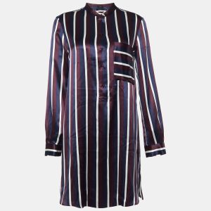 Joseph Multicolor Satin College Stripe Blouse S, Shirts & Tops - Luxury Closet catalog