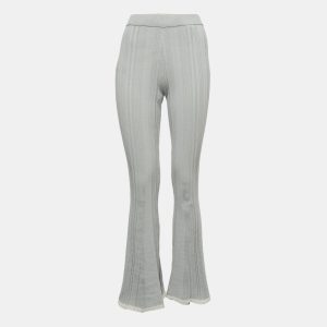 Joseph Light Blue Striped Cotton Knit Flared Pants XXS, Clothing - Luxury Closet catalog