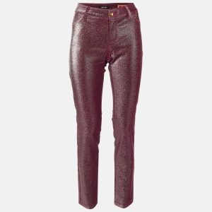Just Cavalli Pink Metallic Cotton Just Chic Jeggings L/Waist 32", Jeans - Luxury Closet catalog