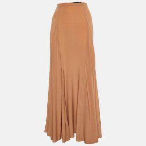Just Cavalli Brick Brown Silk Maxi Skirt XL, Skirts - Luxury Closet catalog