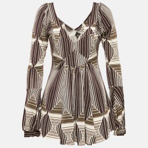 Just Cavalli Brown Printed Jersey Peplum Top L, Shirts & Tops - Luxury Closet catalog