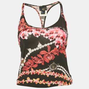 Just Cavalli Multicolor Printed Jersey Racer Back Top S, Shirts & Tops - Luxury Closet catalog