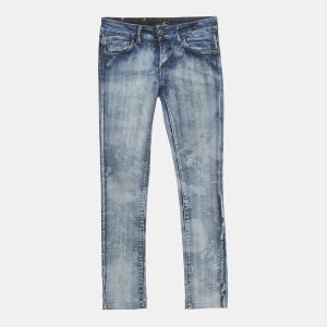 Just Cavalli Blue Patterned Denim Skinny Jeans S Waist 25", Jeans - Luxury Closet catalog