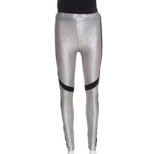 Just Cavalli Metallic Patched Stretch Knit Leggings M, Clothing - Luxury Closet catalog