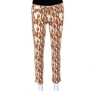 Just Cavalli Beige Animal Printed Denim Jeans M, Jeans - Luxury Closet catalog