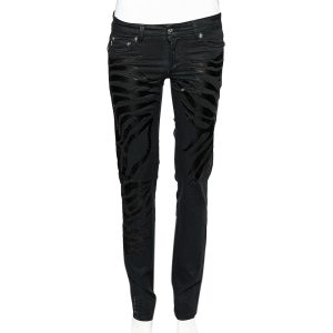 Just Cavalli Black Denim Crystal Embellished Slim Fit Jeans M, Jeans - Luxury Closet catalog