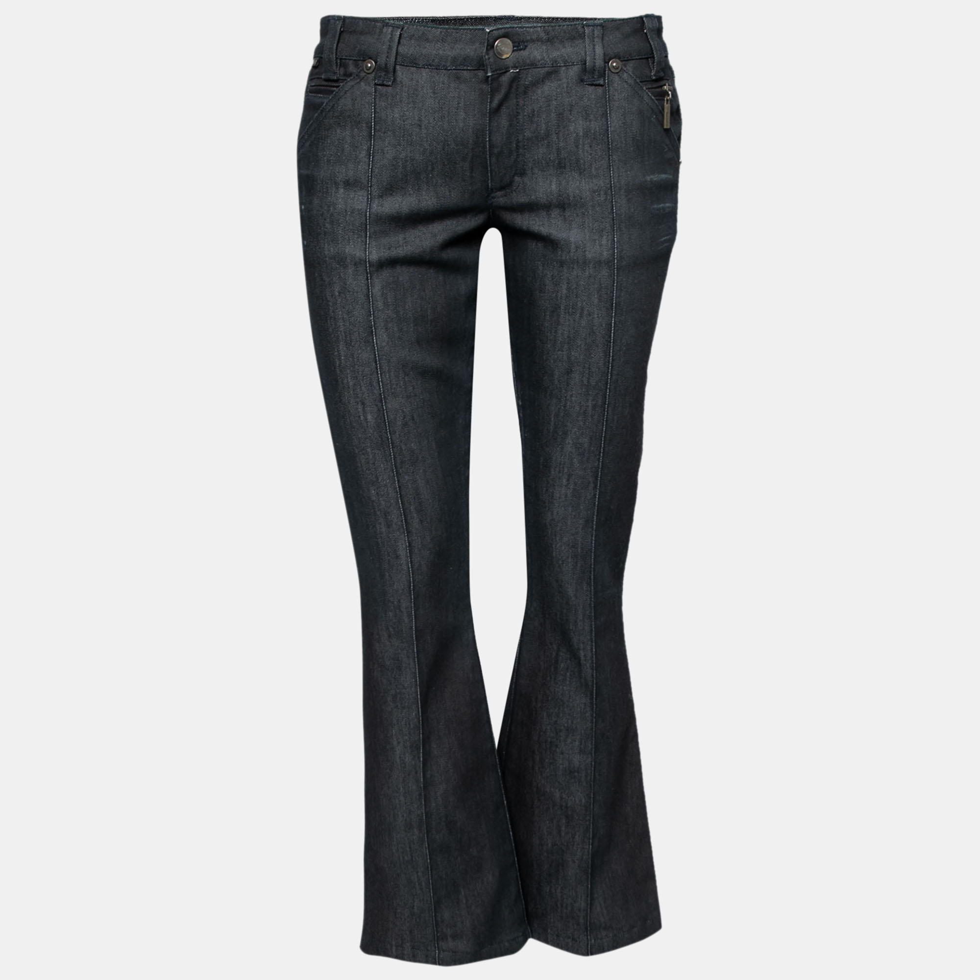 Just Cavalli Black Denim Flared Jeans M/ Waist: 32", Jeans - Luxury Closet catalog