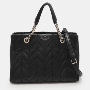 Kate Spade Black Quilted Leather Briar Lane Tote, Tote Handbags - Luxury Closet catalog