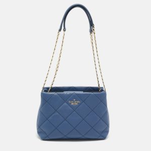 Kate Spade Blue Quilted Leather Emerson Place Phoebe Shoulder Bag, Shoulder Bags - Luxury Closet catalog