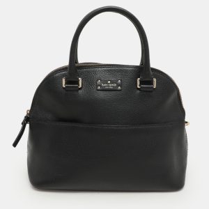 Kate Spade Black Leather Dome Satchel, Satchels - Luxury Closet catalog