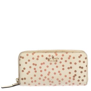 Kate Spade White/Red Polka Dots Zip Around Wallet, Wallets & Money Clips - Luxury Closet catalog
