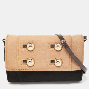 Kate Spade Black/Beige Wool and Patent Leather Beantown Lene Crossbody Bag, Handbags - Luxury Closet catalog